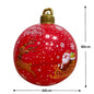32 Inch Giant PVC Inflatable Christmas Ball Ornaments Outdoor Large Xmas Blow Ball Decorations for Christmas Party Ornaments
