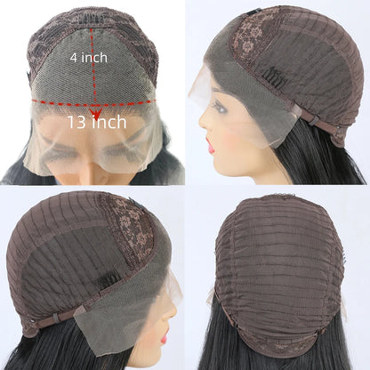 AIMEYA Synthetic Lace Front Wigs for Women Natural Hairline Long Brown Wig Pre Plucked Cosplay