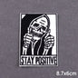 The Death Embroidery Iron On Patches For Clothing DIY Applique Patches On Clothes Skull Badges on backpack Jakcet
