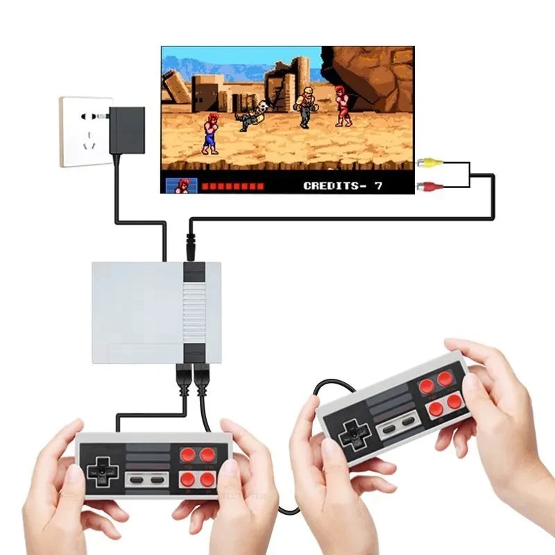 Retro Handheld Family Video Console (620 Built‑In Games, Dual Gamepads, AV Output)