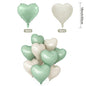 Matte Pink Brown Lying Bear Foil Balloons Love Heart Balloon for Valentines Day Decoration Bear Themed Birthday Wedding Supplies