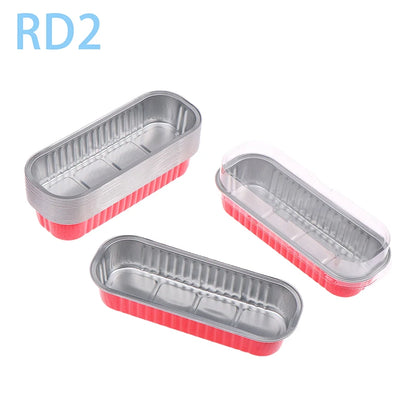 10‑Pack Mini Loaf Pans (With/Without Lids) – 6.8oz Aluminum Foil Bread & Muffin Containers