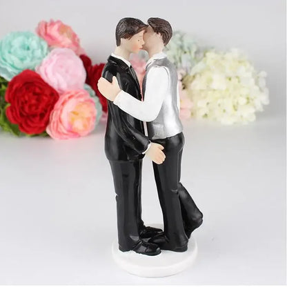Bride & Groom Resin Cake Topper