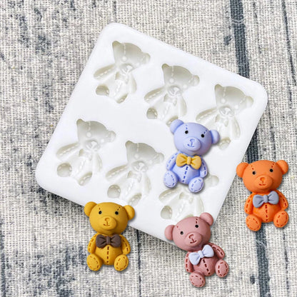 Bear Silicone Cake Baking Mold Sugarcraft Chocolate Cupcake Resin Tools Fondant Decorating Tools