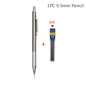 Full Metal Automatic Mechanical Pencil Set (0.3 -0.5 -0.7 -0.9 -1.3 -2.0mm)