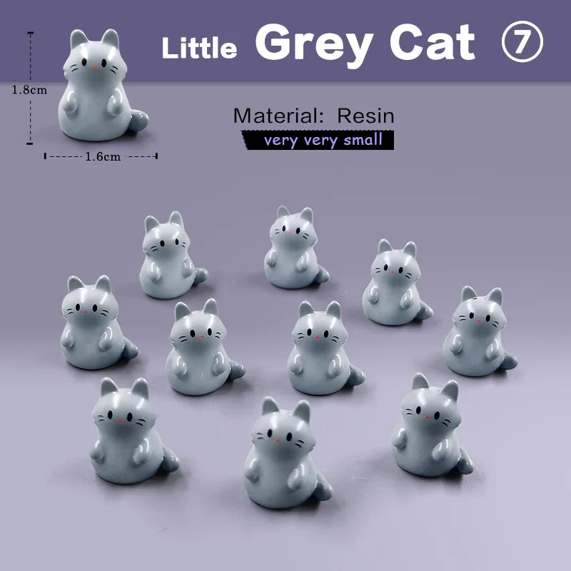10Pcs Easter Rabbit Squirrel Elephant Fox Sheep Duck Pig Cat Frog Snake Figurine Miniature Fairy Garden Decoration Accessories