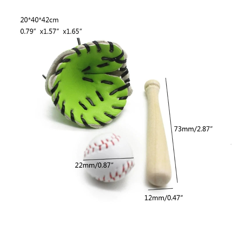 Newborn Baseball Bat & Ball Photo Prop Set – Cute Sports Posing Accessories for Baby Photoshoots