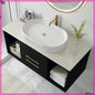 40" Floating Bathroom Vanity with Solid Wood Cabinet & Ceramic Sink