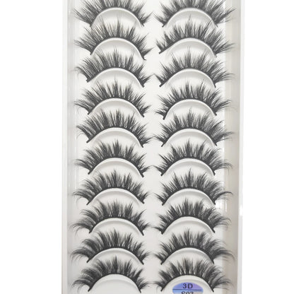 10 Pairs of Natural 3D Mink Lashes