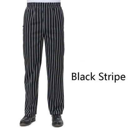 Chef Pants for Men Women Black White Stripes Slim Fit Restaurant Waiter Cook  Uniform Kitchen Trousers Elegant Bride & Groom Wedding Cake Topper with Veil 4.3" - Anniversary, Bridal Shower, Engagement Party Decoration