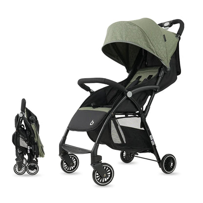 Sitting &amp; Lying Dual‑Use Lightweight Folding Baby Stroller (Multi‑Speed · Large Storage · Two‑Way Rollout)