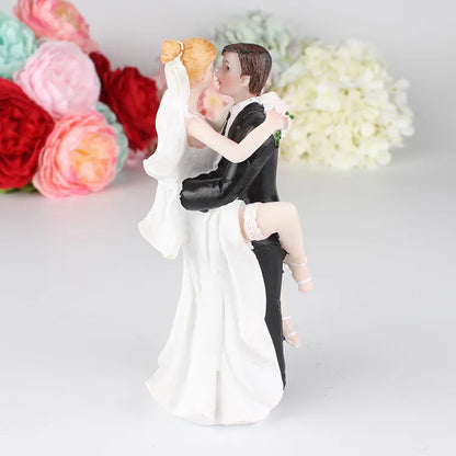 Bride & Groom Resin Cake Topper