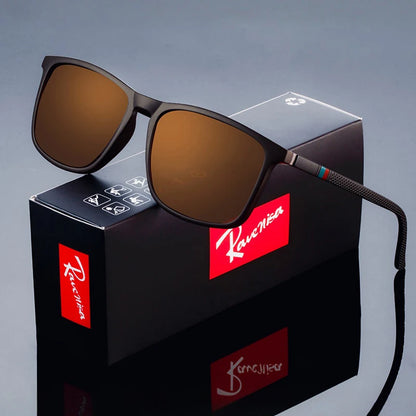 Mens Fashion Square  Polarized Sunglasses  UV400  Eyewear