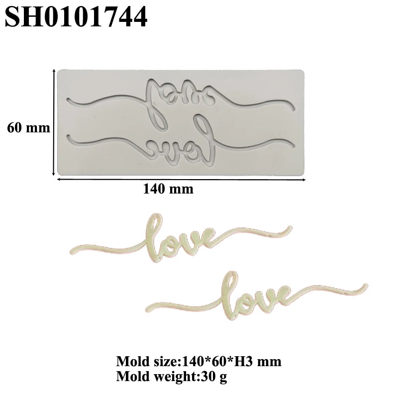 Romantic Heart or Rose Design Silicone Cake Molds Valentine's Day Mousse Cake Mold Kitchen Bakeware Dessert Decorating Tools