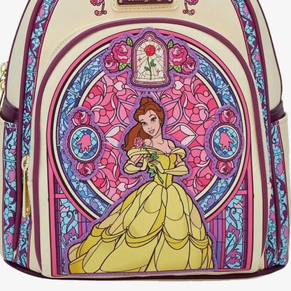 Belle Stained Glass Portrait Mini Backpack