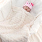 1 Piece Baby Plush Blanket Swaddle Blanket Super Soft and Cozy Baby Blanket for Girls and BoysFluffy Baby Toddler Newborn