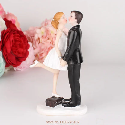 Wedding Couple Resin Cake Figurine