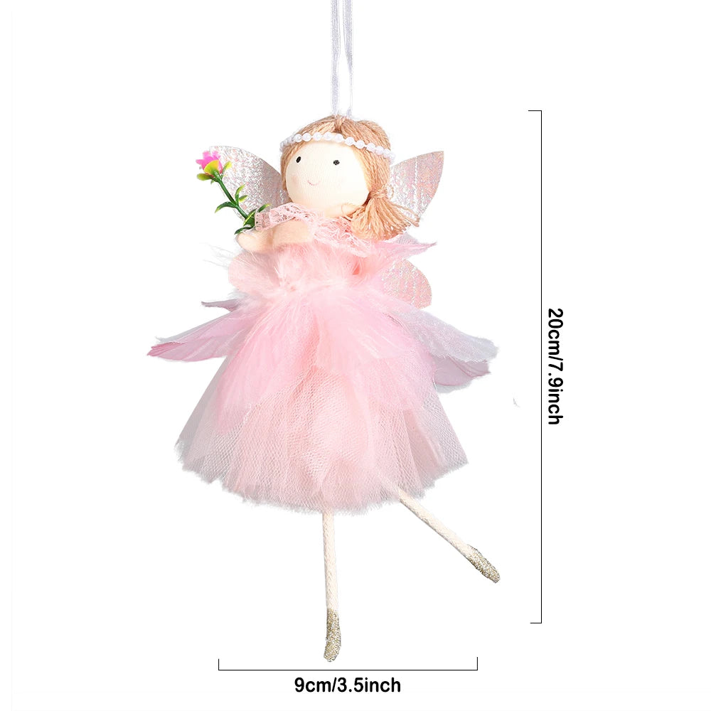 1pc Easter Flower Fairy Decoration Cute Rabbit Hanging Pendant Spring Easter Party Decor Birthday Baby Shower Supplies Kids Gift