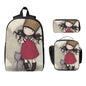 Santoro Gorjuss 3‑Piece Student Backpack Set – BookBag, Lunch Bag & Pencil Case