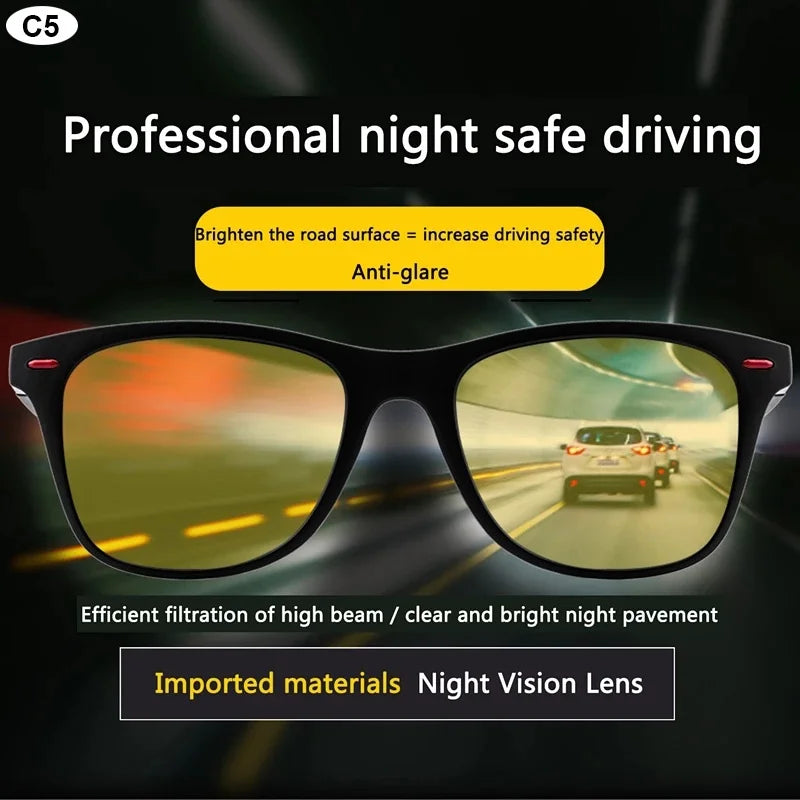 Night Vision Polarized Sport Sunglasses – Day/Night Driving