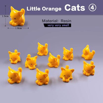 10Pcs Easter Rabbit Squirrel Elephant Fox Sheep Duck Pig Cat Frog Snake Figurine Miniature Fairy Garden Decoration Accessories