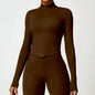 Women's Outdoor Running Fitness Wear T-shirt Long sleeved Single Piece Top New Yoga Long sleeved Yoga Shirt Gym Push Up Workout
