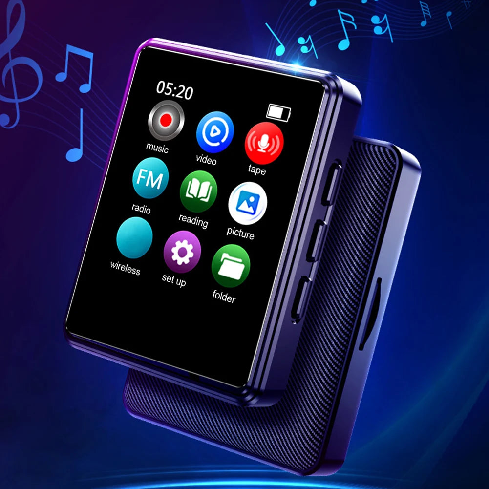 Bluetooth MP3/MP4 Digital Audio Player (FM Radio, 1.77" Screen, 128GB)