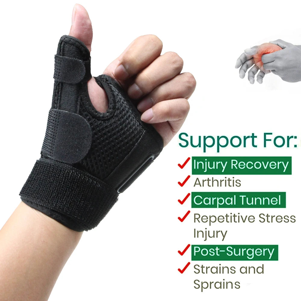 Thumb Spica Splint – Wrist & Thumb Stabilizer Brace for Carpal Tunnel, Tendonitis & Pain Relief (Left or Right)