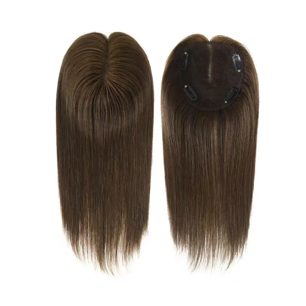 Front Lace Topper for Women (100% Human Hair · Gradient Color · Middle Part · 25–35cm)