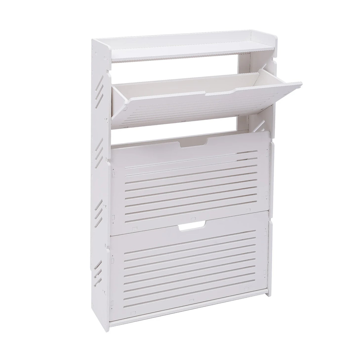 3-Layer Minimalist Design Entrance Shoe Rack Saves Space Living Room Furniture Shoe Cabinet (70 * 17 * 109)