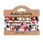 4th of July Independence Day St.Patrick’s Day Bracelets for Women Girls Charm Bracelet Beaded Stretch Bracelet