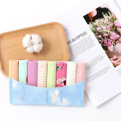 5/8 Pcs/Set Cotton Newborn Baby Towels Saliva Towel Nursing Towel