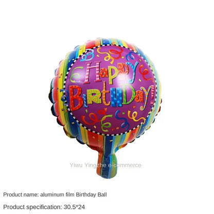 New 10 Inch Round Love Shape English Aluminum Film Balloon New Year's Birthday Valentine's Day Party Wedding Room Decoration