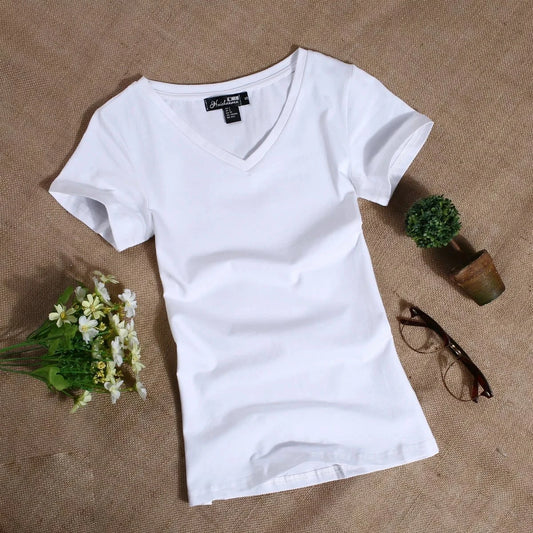 Women's Casual Short Sleeved Slim T shirts