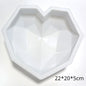 Silicone Diamond Love Baking Mold Set Letter Number Molds 1/6/8 Cavity Heart Mousse Pastry Cake Chocolate Soap Candle Mould