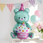 4D Bear Foil Balloon – Cute Baby Birthday Photo Prop & Baby Shower Party Decoration