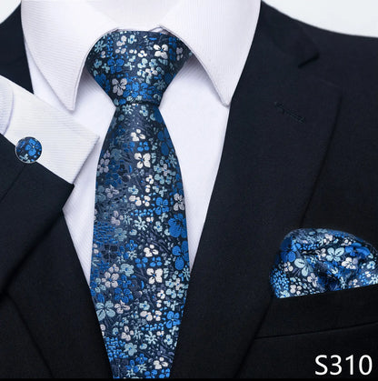Silk Tie Pocket Squares Necktie Suit Accessories