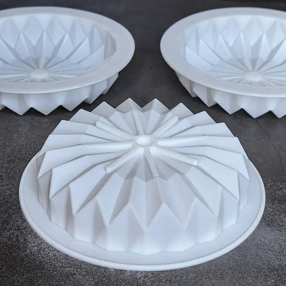 Silicone Mousse Cake Mold  Round Cake Pan Chocolate Biscuit  Reusable Handmade Candy Jelly Pudding Mold Kitchen Baking Tools