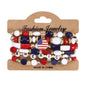 4th of July Independence Day St.Patrick’s Day Bracelets for Women Girls Charm Bracelet Beaded Stretch Bracelet