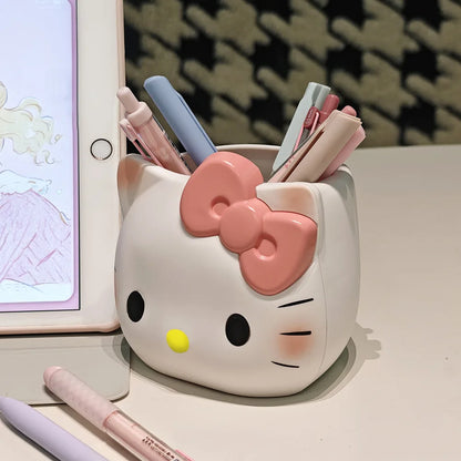 Hello Kitty Pen Holder &amp; Desktop Organizer (Kawaii Cartoon Storage Box)