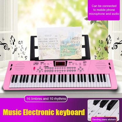 61‑Key USB Digital Keyboard Piano – Portable Children’s Electronic Organ & Musical Toy