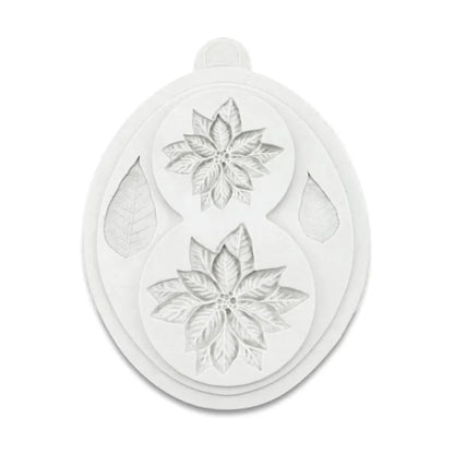 Christmas Flower Silicone Mold Fondant Mold Cake Decorating Tools Sugarcraft Chocolate Gumpaste Mold Kitchen Baking Tool