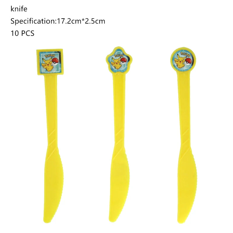 Pikachu Birthday Party Decoration Set (Backdrop · Balloons · Tableware · Kids Party Kit)