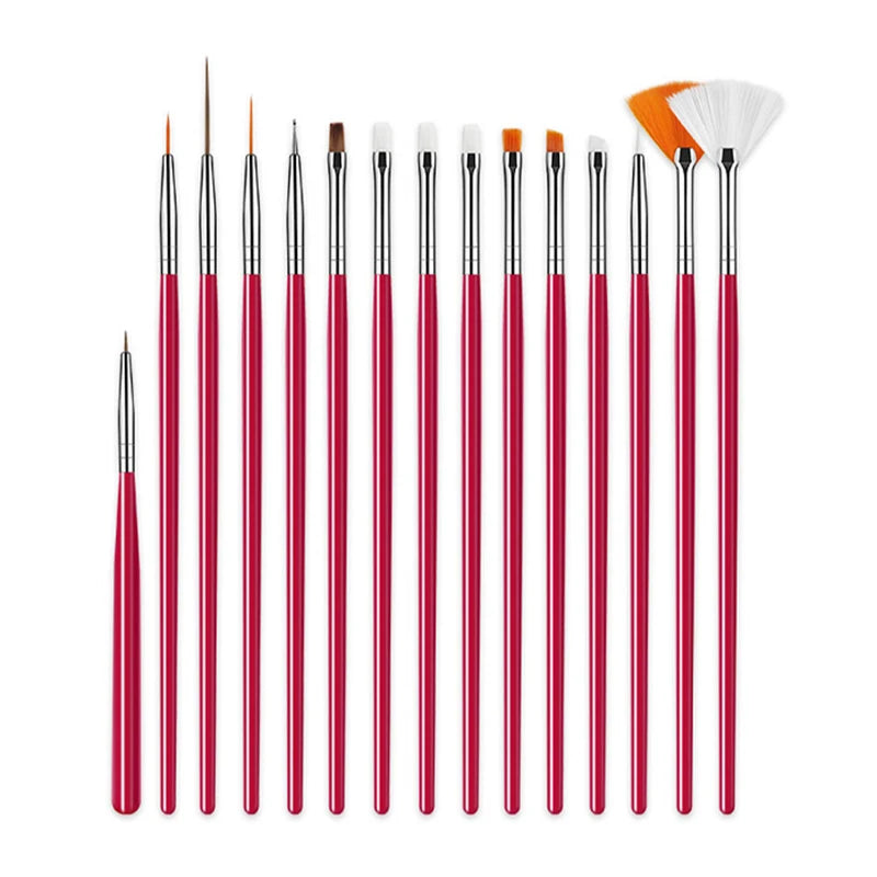 15pcs/lot Fondant Cake Painting Brush Icing Pastry Brushes Cake Decorating Tools Baking Accessories Fondant Cake Carving Pen