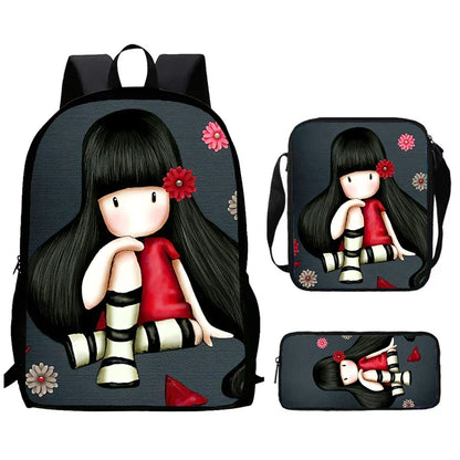 Santoro Gorjuss Kids School Backpack Set – Lightweight Backpack, Shoulder Bag & Pencil Case