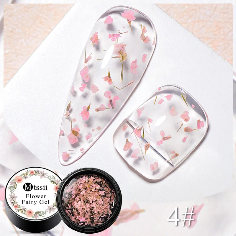 5-in-1 Glue Gel  - Reinforcement Gel, No-Wipe Top Coat, Manicure UV LED Soak Off Nail Gel Varnish for 3D Chrome Design