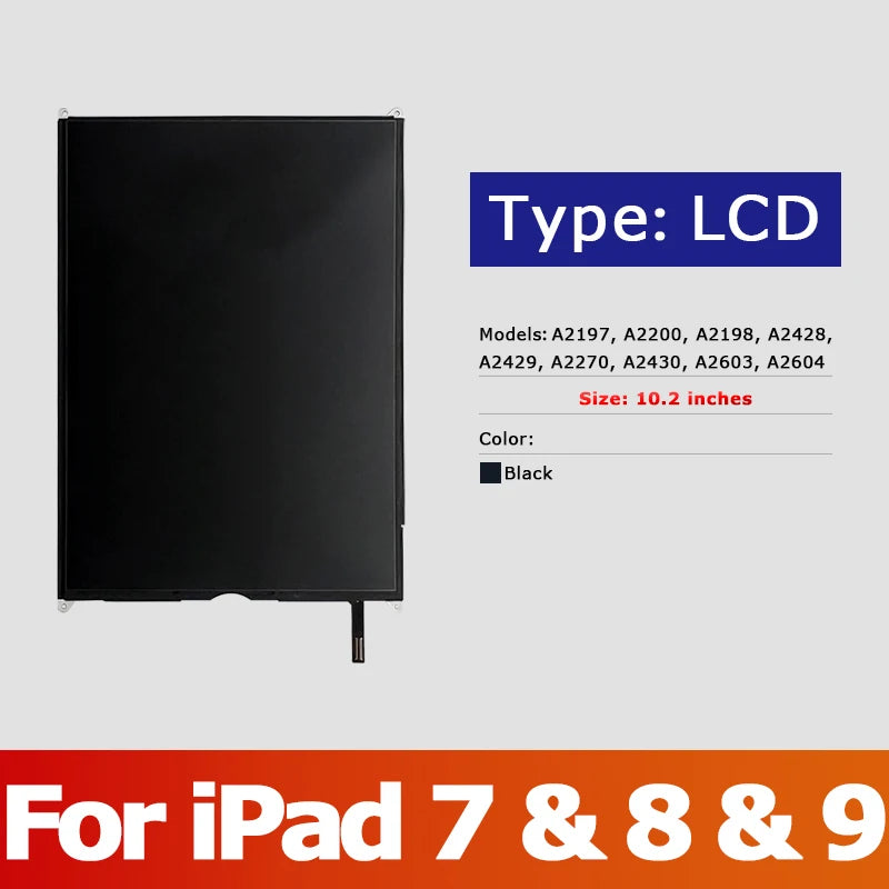 iPad 10.2 LCD Touch Display Assembly (7th–9th Gen)