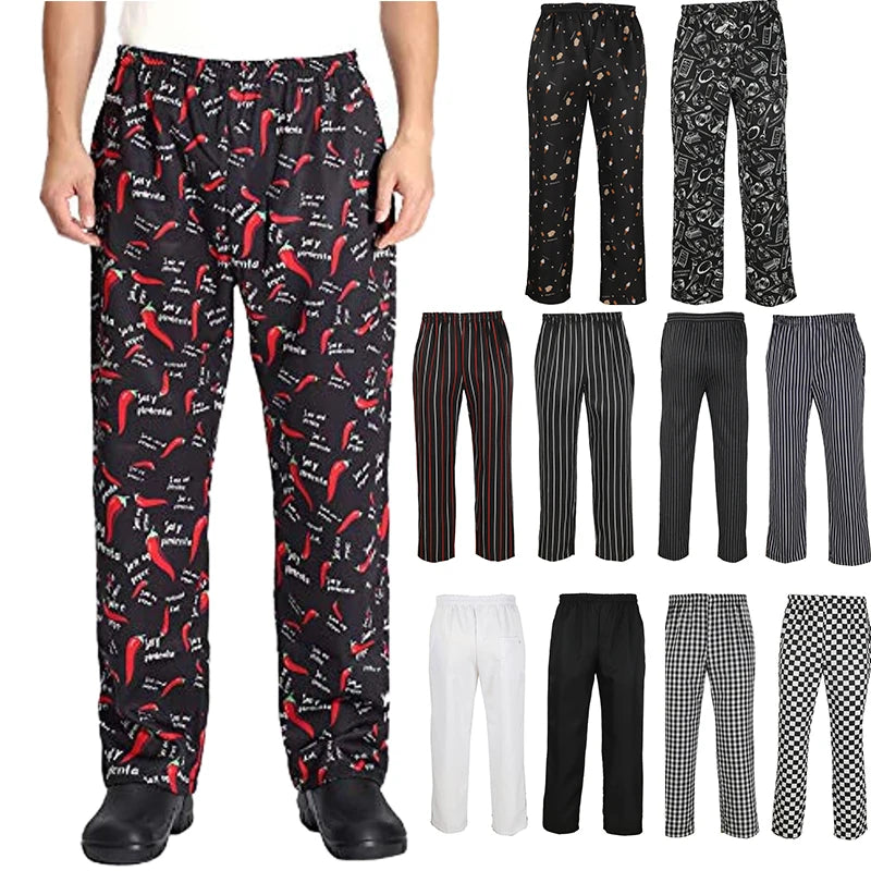Unisex Chef Pants (Lightweight · Baggy Fit · Food Service Uniform)