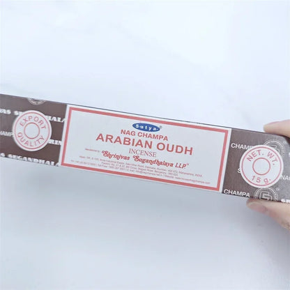 India Stick Incenses White Sage Sandalwood Natural Household Indoor Clean Air Indian Incense Sticks NAG Champa Satya Handmade