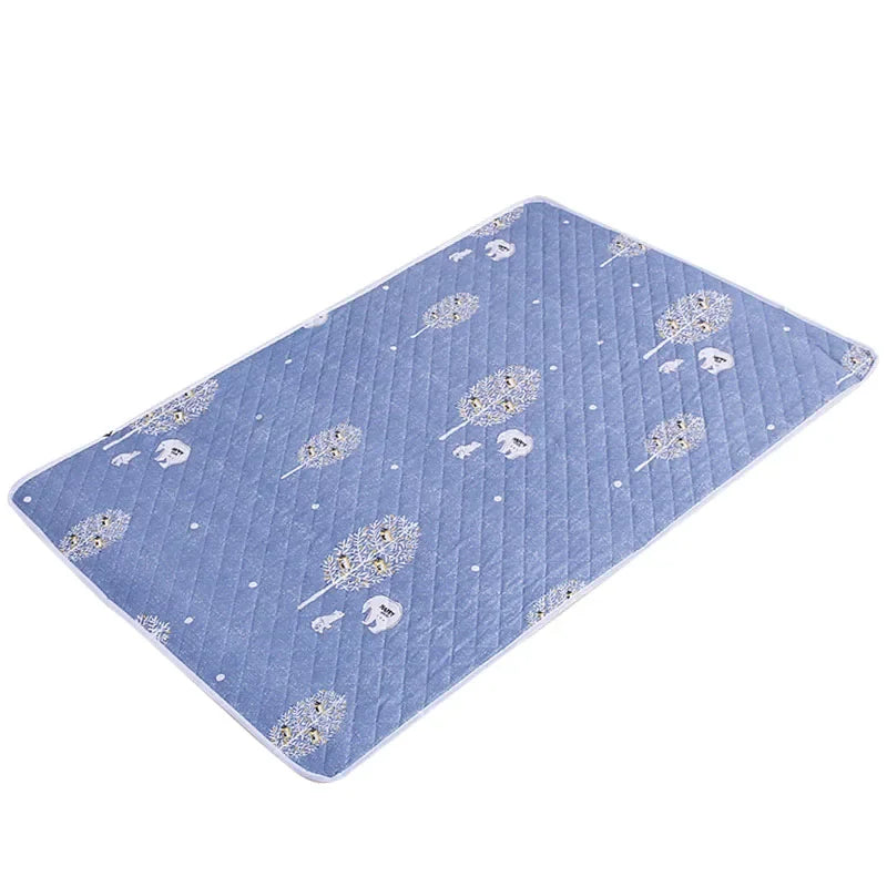Waterproof Washable Mattress Urine Mat for Baby Toddlers Cute Cartoon Bed Protector Diaper Bedding Urine Pads Cloth Breathable